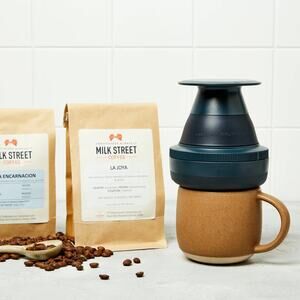 New  The Palmpress Collapsible French Coffee Press Hot Cold Brew